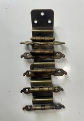 LOT OF 52 Antique Ajax Provincial English Hinges 995-AE 3/8 Inset Not Selfclose