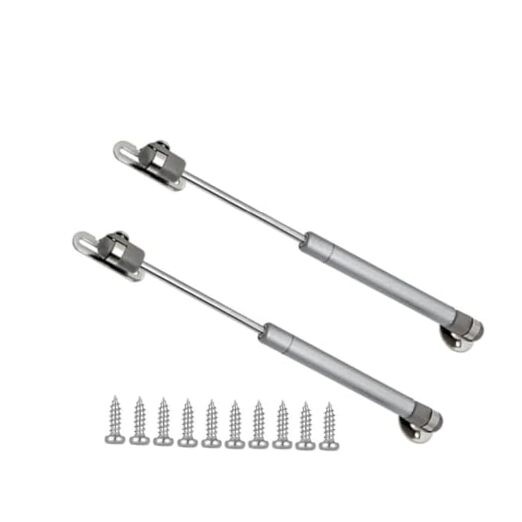 Gas Struts 10 inch 60N/14lb – Modern Silver Stainless Steel & Nylon Cabinet