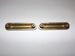 Vtg. Keeler (?) Brass Drawer Cabinet Door Pulls Handles Lot-Set Of 8