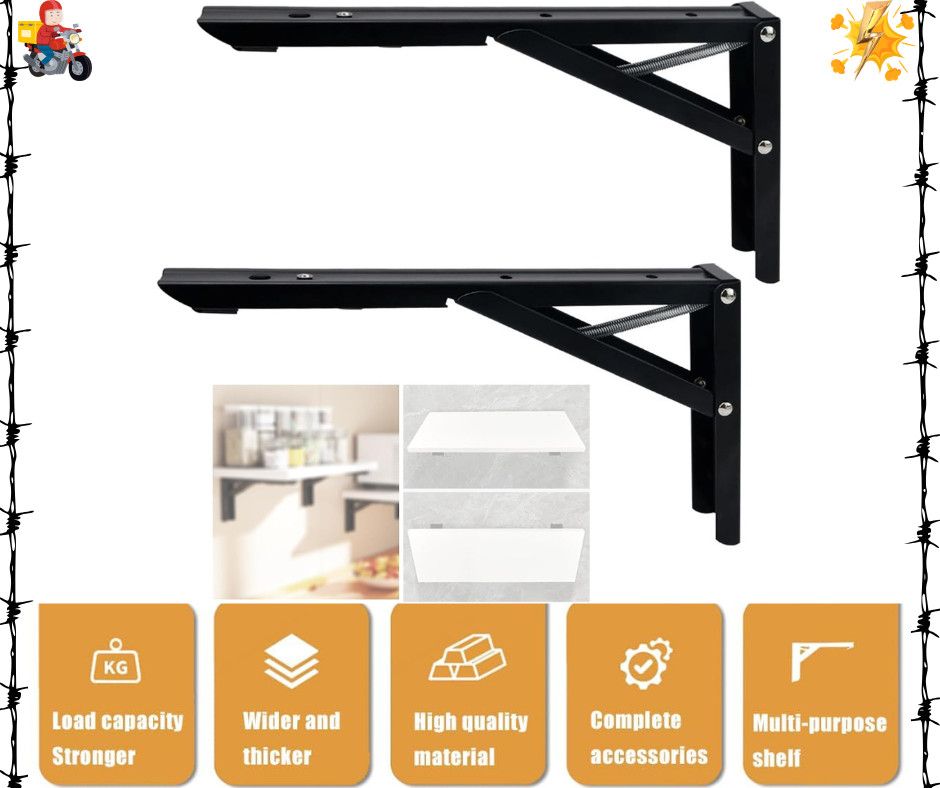 Wall Table Fold Down Hinge,90 Degree Self-Locking Folding Hinge,Save Space Drop