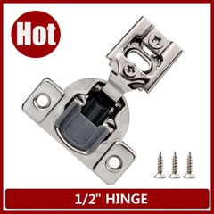 1/2″ Overlay Soft Close Face Frame Kitchen Cabinet Hinges Nickel Finish