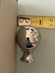 Vtg JADO #611/025/000 1” Diameter Chrome Knob Handle Pull Made in Germany – x23