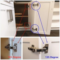 Stainless Steel 135° Lazy Susan Hinge with Screws – Perfect for Kitchen Cabinets