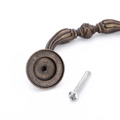 1~20PCS Vintage Drop Bail Dresser Pull Handle Drawer Pulls Rustic Antique Bronze