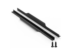 5 Pack 500mm(19.7 Inch) Black Edge Finger Pull Drawer Door Cabinet Aluminum