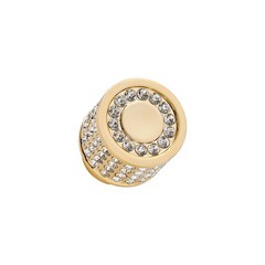 Cabinet Knobs 8-Pack Crystal Brass Core Drawer Handles Gold