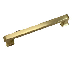 SET OF 10 Brushed Gold Modern Cabinet Handles Pulls Knobs Kitchen Hardware