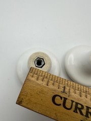 Vintage Coastal Ceramic Flamingo Beach Drawer Cabinet Knobs Pulls Set Of 2 NOS