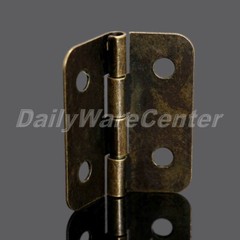 12Pcs Antique Brass Door Cabinet Hinge Jewelry Wooden Box Drawer Hinges Hardware