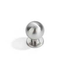 5 PCS 1 Inch 25mm Round Brushed Nickel Solid Cabinet Knob Drawer Pull Hardware