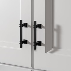 Pack 3 Inch Cabinet Handles, Drawers Pulls for 3in(76mm) hole centers 10 Black