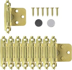 25 Pair (50 Pack) Cabinet Hinges, 1/2 Inch Overlay Cabinet Door Hinges