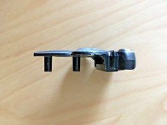 Vintage Pair of 3/8″ Offset Zinc Alloy Die Cast Hinges for Cabinet Cupboard NOS