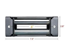 Winch Roller Fairlead 4 Way 6” Universal Mount Cable Guide Heavy Duty 6 inch