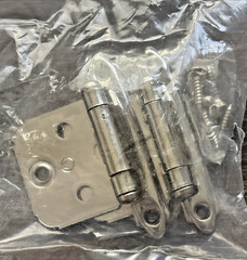 Pair 2 (4) Amerock BPR342926 Cabinet Hinge Polished Chrome 3/4 in L x 1-3/4 in W