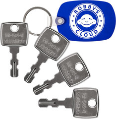 Southco Key M1-545-4 Replacement for Push Locks, Slam Latches and Compression