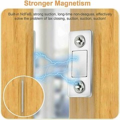 Strong Magnetic Door Closer Cabinet Catch Latch Cupboard Ultra Thin Closures