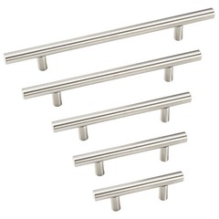1-30Pack Modern Cabinet Handles T Bar Pulls Kitchen Drawer Knobs Stainless Steel