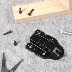 2 Pack Small Toggle Latches for Wooden Boxes Guitar Case Latch Black