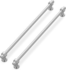 10 Pack 15 Inch(381Mm) Hole Center Satin Nickel Modern Cabinet Pulls Kitchen Cab