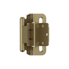 BPR7565BBZ Cabinet Hinge 3/8 in (10 mm) Inset Self Closing Partial Wrap Golde…