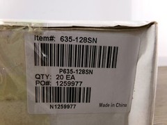Box of 20 Jeffrey Alexander Sutton 5″ Cabinet Pulls, Satin Nickel, New S3