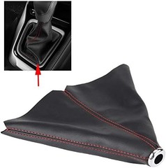 Shifter Boot Universal, PU Leather Shift Boot Retainer Stick Shift Sleeve Gear S