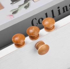 10pcs/Lot Home Round Shape Wooden Cabinet Knob Drawer Wardrobe Door Pull Handle