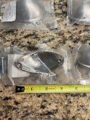 NEW Lot of 8 Target Cup Pulls Cabinet Drawers Hardware Brushed Satin Nickel