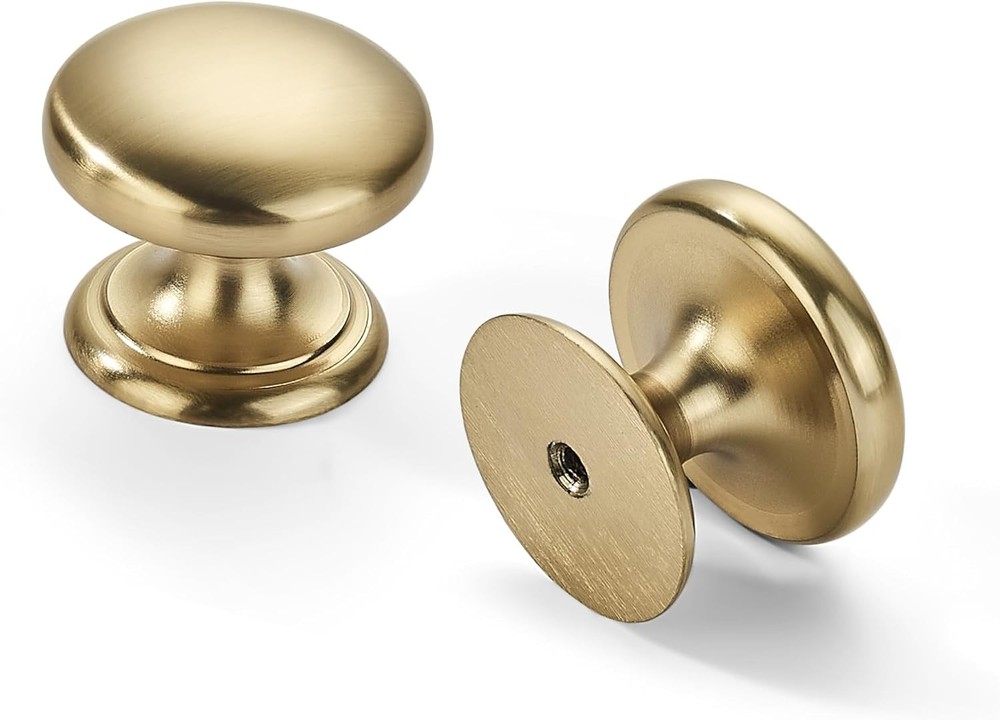 4 Pack 1-1/2 inch Bifold Closet Door Knobs Champagne Bronze Cabinet Knobs