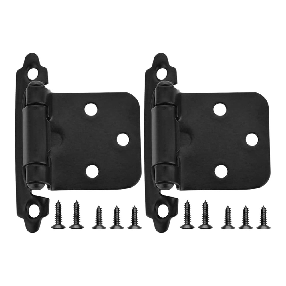 2Pack 1/2″ Cabinet Door Hinges & Screws Self Closing Bath Kitchen Cabinet Hinges