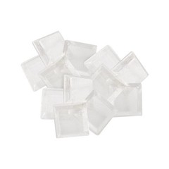 1/2″ Square Self Stick Cabinet Bumper Pads to Dampen 1/2″ Square, 12 Pack