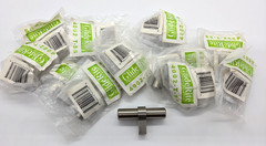 Lot of 12 GlideRite 2-1/4″ Euro Bar Cabinet T-Knob Stainless Steel 4002-T-SS-1