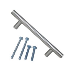 10-Pack Modern Euro Style Brushed Stainless Cabinet Drawer Bar Pulls 6.25″/160mm
