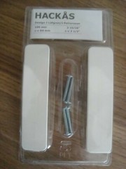 Ikea HACKÅS Handle anthracite HACKAS Handle 3 15/16″ 2 Pack 4 Screws 304.086.82