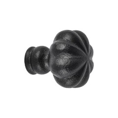 Cabinet Knob Black Wrought Iron Mission 1.5″ Dia Renovators Supply