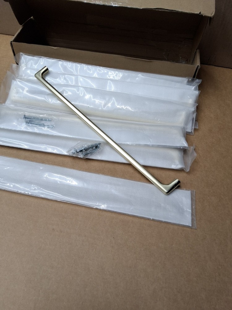 Asidrama, 10 Pack, Brush Gold Cabinet Pulls, Handles 12.6″