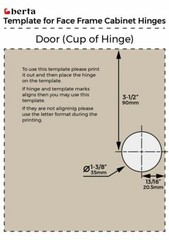 (2 Pack) 5/8” Overlay Soft Closing Face Frame Cabinet Door Hinges with Screws