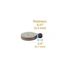 Felt Pads Small 3/8″ Felt Pads for Cabinet 3/8″ Round 234pcs Brown – Round