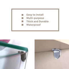 50PCS Shelf Support Pegs, 5mm L Shaped Metal Bracket Pegs Wardrobes Cabinets