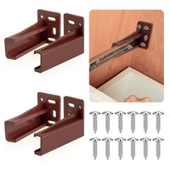 Chunful 2 Pair Rear Drawer Track Socket Back Plates Mounting Brackets Durable…