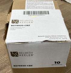 (LOT 10X) Belwith Keeler B079920-CBZ Berkshire Cabinet Pull – Champagne Bronze