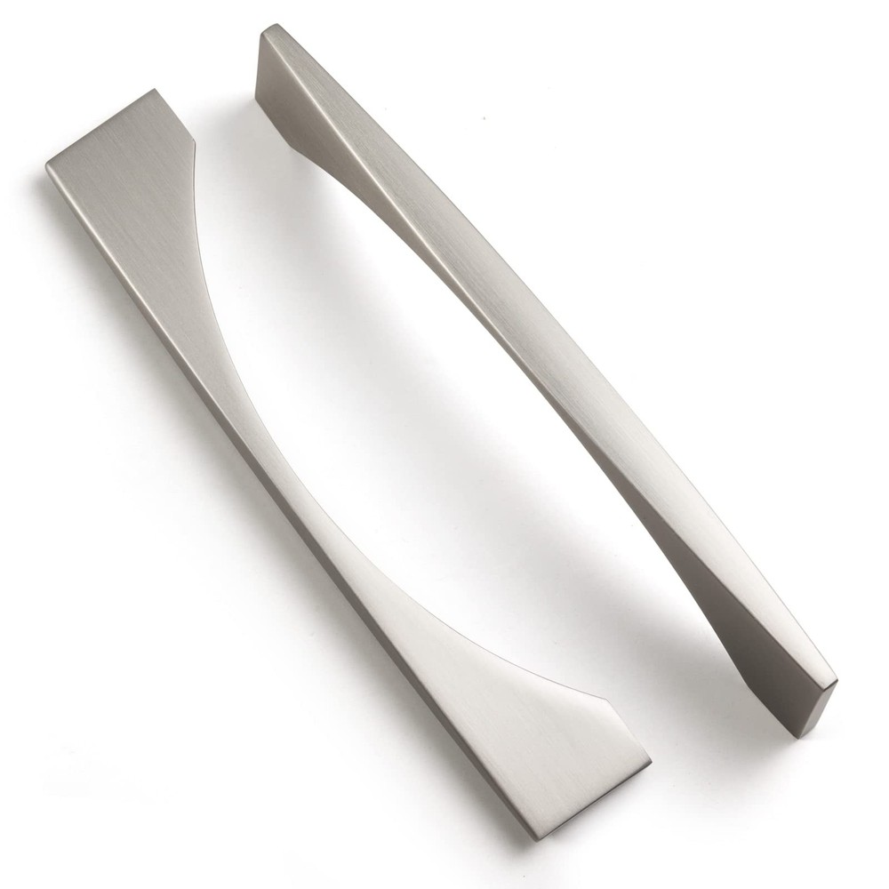 5.04 Inch 128mm Hole Center Brushed Nickel Cabinet Handle Drawer Pull 6 PCS