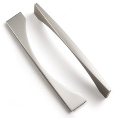 5.04 Inch 128mm Hole Center Brushed Nickel Cabinet Handle Drawer Pull 6 PCS
