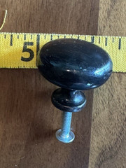 Vintage Blackened Metal Dresser & Cabinet Knobs – Lot of 25 Matching Drawer Pull