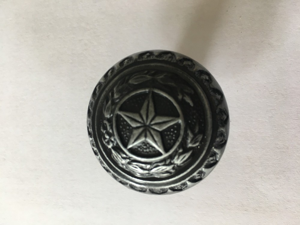 Ornate Texas Star Antique Iron Cabinet Knob Drawer Pull Screw Western Decor