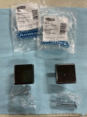 Amerock BP55273GM Gunmetal Blackrock 1-1/2″ Square Cabinet Knob (2 Pack)