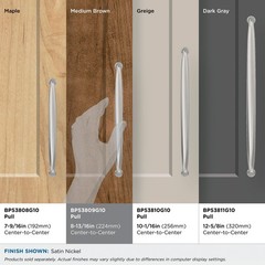 8-13/16″ Kane Satin Nickel Drawer Pull