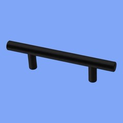 Mainstays 3″ Simple Round Bar Cabinet & Drawer Pull – Matte Black (8 Pulls) T