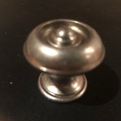 Liberty Hardware 1-1/8″ Ornate Mushroom Knobs in Bedford Nickel S2 ~ EUC
